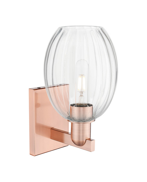 INNOVATIONS 716-1W-AC-G459-6CL Preston 1-Light Sconce Antique Copper