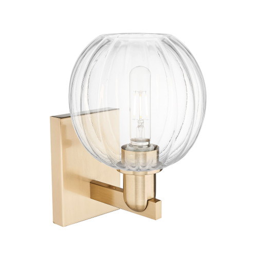 INNOVATIONS 716-1W-CB-G458-7CL Preston 1-Light Sconce Champagne Bronze