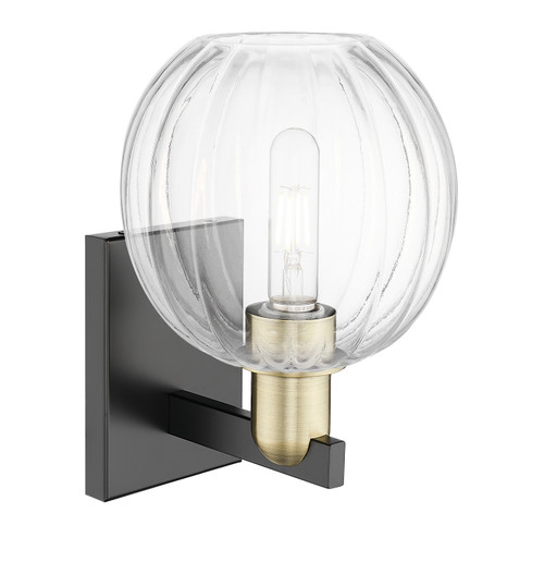 INNOVATIONS 716-1W-BAB-G458-7CL Preston 1-Light Sconce Black Antique Brass