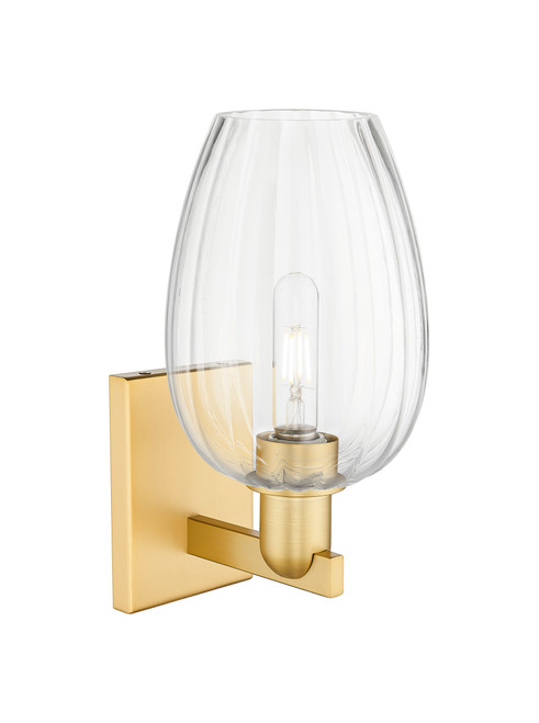 INNOVATIONS 716-1W-SG-G457-6CL Preston 1-Light Sconce Satin Gold