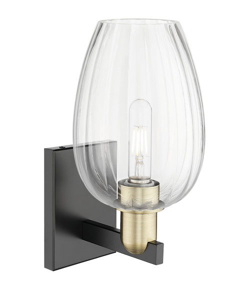 INNOVATIONS 716-1W-BAB-G457-6CL Preston 1-Light Sconce Black Antique Brass