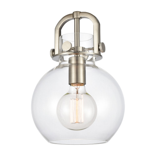 INNOVATIONS 411-1W-CB-G410-8CL Newton Sphere 1-Light Sconce Champagne Bronze