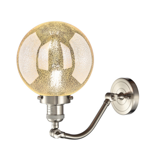 INNOVATIONS 515-1W-SN-G208-8 Beacon 1-Light Sconce Brushed Satin Nickel