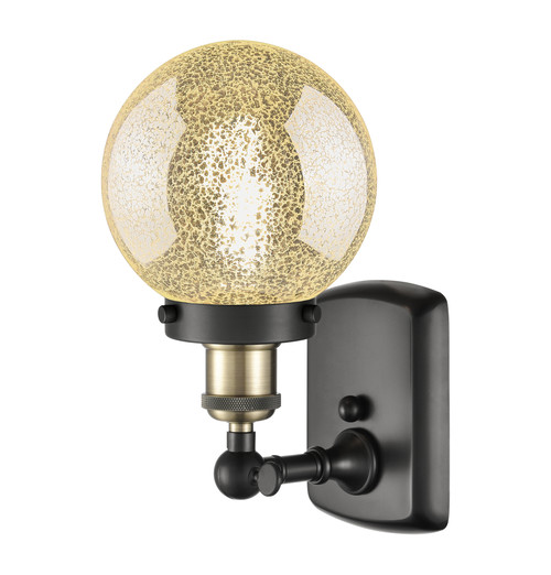 INNOVATIONS 916-1W-BAB-G208-6 Beacon 1-Light Sconce Black Antique Brass