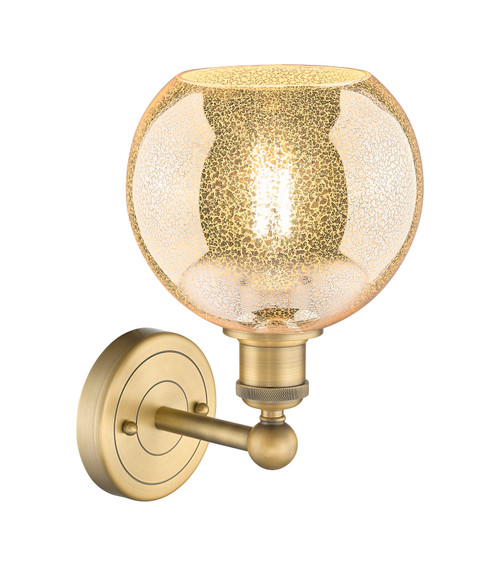 INNOVATIONS 616-1W-BB-G128-8 Athens 1-Light Sconce Brushed Brass