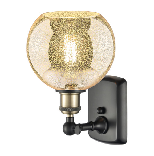 INNOVATIONS 516-1W-BAB-G128-8 Athens 1-Light Sconce Black Antique Brass