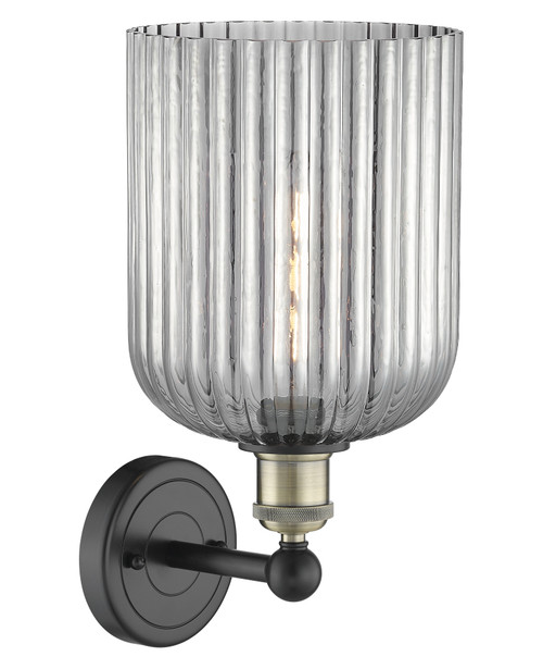 INNOVATIONS 616-1W-BAB-G559-8SM Bridal Veil 1-Light Sconce Black Antique Brass