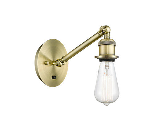 INNOVATIONS 317-1W-AB-G559-8ME Bridal Veil 1-Light Sconce Antique Brass