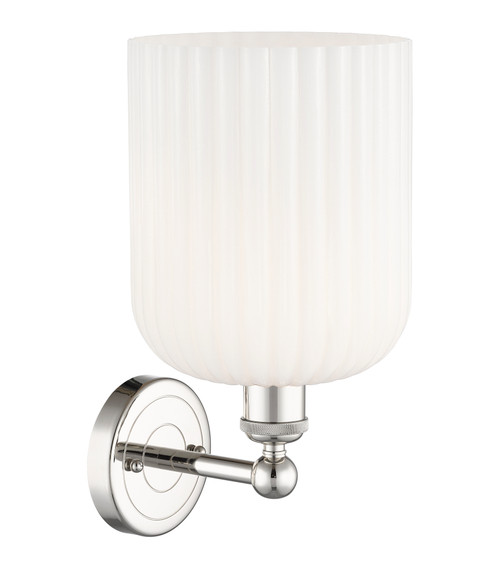 INNOVATIONS 616-1W-PN-G559-8GWH Bridal Veil 1-Light Sconce Polished Nickel