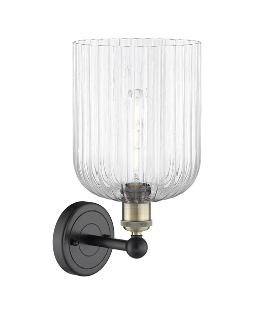INNOVATIONS 616-1W-BAB-G559-8CL Bridal Veil 1-Light Sconce Black Antique Brass