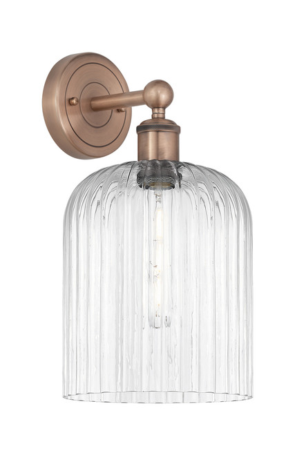 INNOVATIONS 616-1W-AC-G559-8CL Bridal Veil 1-Light Sconce Antique Copper