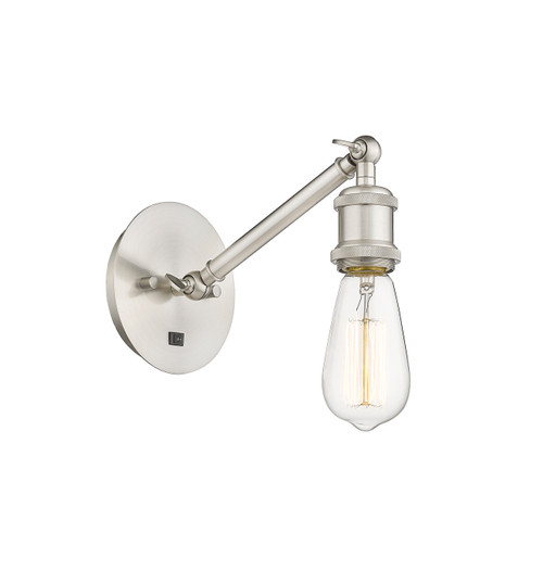 INNOVATIONS 317-1W-SN-G559-8CL Bridal Veil 1-Light Sconce Brushed Satin Nickel