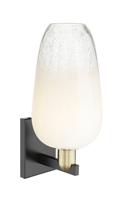 INNOVATIONS 716-1W-BAB-G484-7OP Brookhaven Flute 1-Light Sconce Black Antique Brass