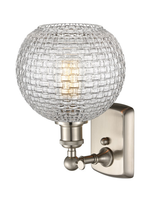 INNOVATIONS 516-1W-SN-G122C-8CL Athens 1-Light Sconce Brushed Satin Nickel