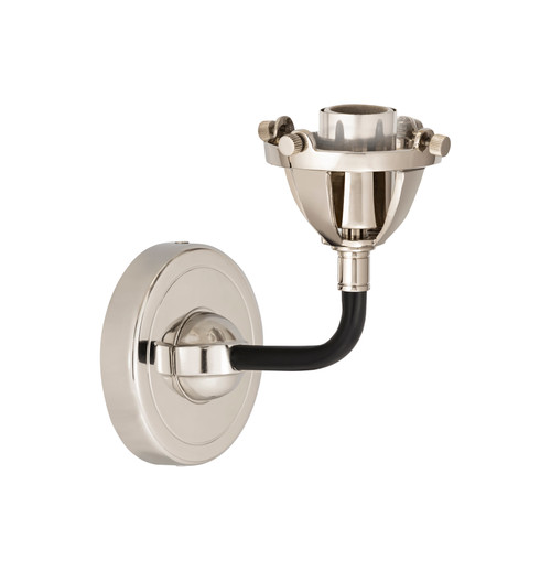 INNOVATIONS 288-1W-BPN Nouveau 2 1-Light Sconce Black Polished Nickel