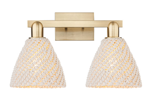 INNOVATIONS 716-2W-CB-NBD-75-NAT Bristol Natural 2-Light Bath Vanity Light Brushed Champagne Bronze
