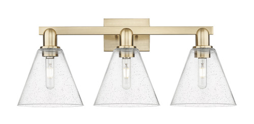 INNOVATIONS 716-3W-CB-GBC-84 Berkshire Glass 3-Light Bath Vanity Light Champagne Bronze