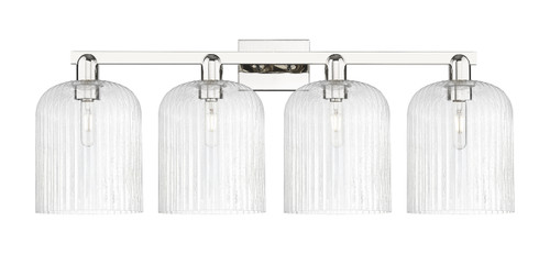 INNOVATIONS 716-4W-PN-G559-8SDY Bridal Veil 4-Light Bath Vanity Light Polished Nickel