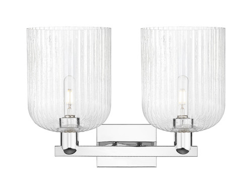 INNOVATIONS 716-2W-PC-G559-8SDY Bridal Veil 2-Light Bath Vanity Light Polished Chrome