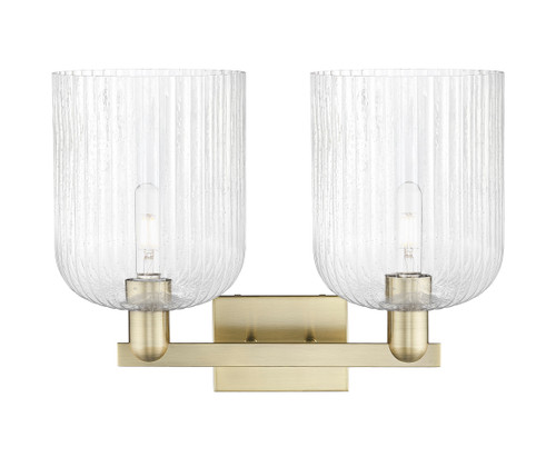 INNOVATIONS 716-2W-AB-G559-8SDY Bridal Veil 2-Light Bath Vanity Light Antique Brass