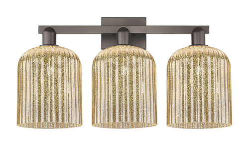 INNOVATIONS 716-3W-OB-G559-8ME Bridal Veil 3-Light Bath Vanity Light Oil Rubbed Bronze