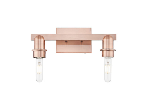 INNOVATIONS 716-2W-AC-G559-8ME Bridal Veil 2-Light Bath Vanity Light Antique Copper