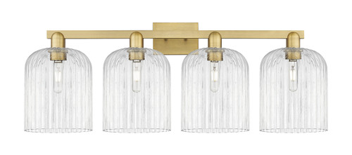 INNOVATIONS 716-4W-BB-G559-8CL Bridal Veil 4-Light Bath Vanity Light Brushed Brass