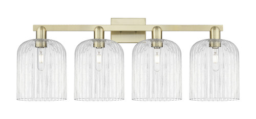INNOVATIONS 716-4W-AB-G559-8CL Bridal Veil 4-Light Bath Vanity Light Antique Brass