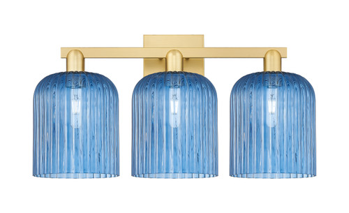 INNOVATIONS 716-3W-SG-G559-8BL Bridal Veil 3-Light Bath Vanity Light Satin Gold