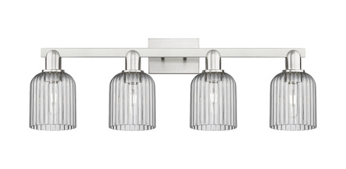 INNOVATIONS 716-4W-SN-G559-5SM Bridal Veil 4-Light Bath Vanity Light Brushed Satin Nickel