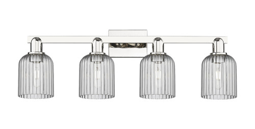 INNOVATIONS 716-4W-PN-G559-5SM Bridal Veil 4-Light Bath Vanity Light Polished Nickel