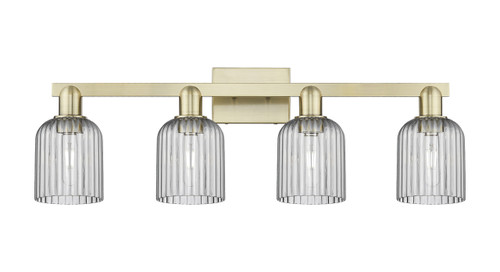 INNOVATIONS 716-4W-AB-G559-5SM Bridal Veil 4-Light Bath Vanity Light Antique Brass