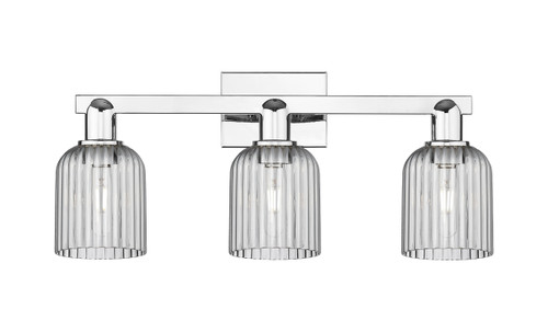 INNOVATIONS 716-3W-PC-G559-5SM Bridal Veil 3-Light Bath Vanity Light Polished Chrome
