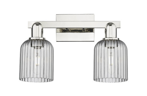 INNOVATIONS 716-2W-PN-G559-5SM Bridal Veil 2-Light Bath Vanity Light Polished Nickel