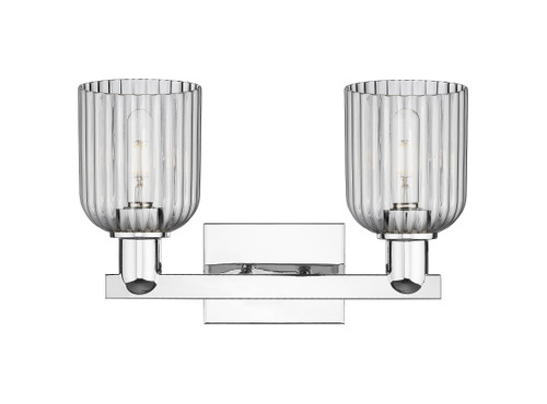 INNOVATIONS 716-2W-PC-G559-5SM Bridal Veil 2-Light Bath Vanity Light Polished Chrome