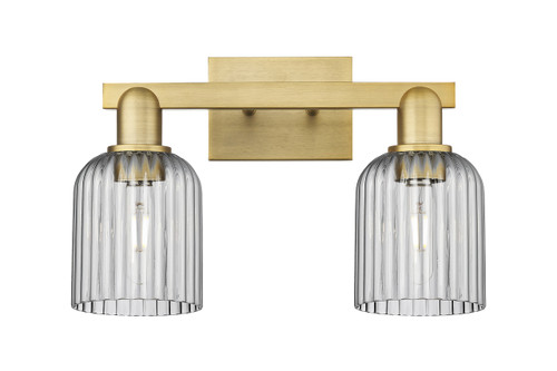 INNOVATIONS 716-2W-BB-G559-5SM Bridal Veil 2-Light Bath Vanity Light Brushed Brass
