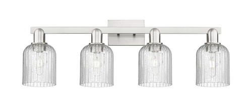 INNOVATIONS 716-4W-SN-G559-5SDY Bridal Veil 4-Light Bath Vanity Light Brushed Satin Nickel