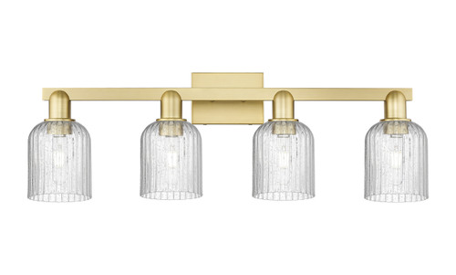 INNOVATIONS 716-4W-SG-G559-5SDY Bridal Veil 4-Light Bath Vanity Light Satin Gold