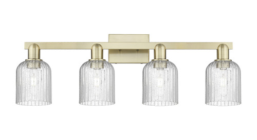 INNOVATIONS 716-4W-AB-G559-5SDY Bridal Veil 4-Light Bath Vanity Light Antique Brass
