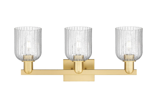 INNOVATIONS 716-3W-SG-G559-5SDY Bridal Veil 3-Light Bath Vanity Light Satin Gold