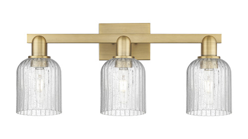 INNOVATIONS 716-3W-BB-G559-5SDY Bridal Veil 3-Light Bath Vanity Light Brushed Brass