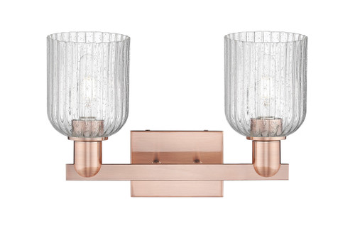 INNOVATIONS 716-2W-AC-G559-5SDY Bridal Veil 2-Light Bath Vanity Light Antique Copper