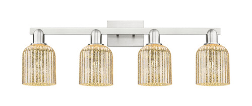 INNOVATIONS 716-4W-SN-G559-5ME Bridal Veil 4-Light Bath Vanity Light Brushed Satin Nickel