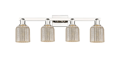 INNOVATIONS 716-4W-PN-G559-5ME Bridal Veil 4-Light Bath Vanity Light Polished Nickel