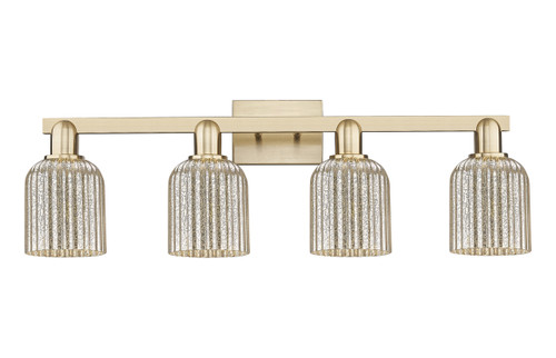 INNOVATIONS 716-4W-CB-G559-5ME Bridal Veil 4-Light Bath Vanity Light Champagne Bronze