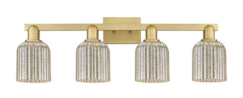 INNOVATIONS 716-4W-BB-G559-5ME Bridal Veil 4-Light Bath Vanity Light Brushed Brass