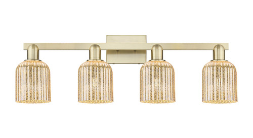 INNOVATIONS 716-4W-AB-G559-5ME Bridal Veil 4-Light Bath Vanity Light Antique Brass