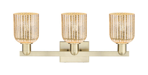 INNOVATIONS 716-3W-AB-G559-5ME Bridal Veil 3-Light Bath Vanity Light Antique Brass