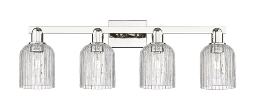 INNOVATIONS 716-4W-PN-G559-5CL Bridal Veil 4-Light Bath Vanity Light Polished Nickel