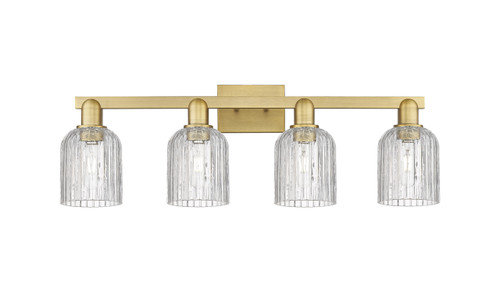 INNOVATIONS 716-4W-BB-G559-5CL Bridal Veil 4-Light Bath Vanity Light Brushed Brass